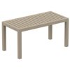 Ocean Rectangle Resin Outdoor Coffee Table Taupe ISP069