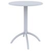 Octopus Resin Outdoor Dining Table 24 inch Round Silver Gray ISP160