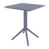 Sky Outdoor Square Folding Table 24 inch Dark Gray ISP114