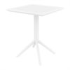 Sky Outdoor Square Folding Table 24 inch White ISP114