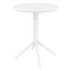 Sky Round Folding Table 24 inch White ISP121