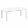 Vegas Patio Dining Table Extendable from 70 to 86 inch White ISP774