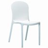 Victoria Glossy Plastic Outdoor Bistro Chair White ISP033