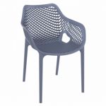 Air XL Outdoor Dining Arm Chair Dark Gray ISP007