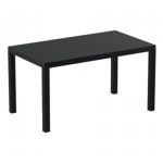 Ares Rectangle Outdoor Dining Table 55 inch Black ISP186