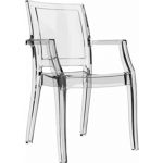 Arthur Transparent Polycarbonate Arm Chair Clear ISP053