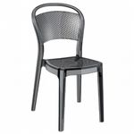 Bee Polycarbonate Dining Chair Transparent Black ISP021