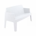 Box Outdoor Bench Sofa White ISP063