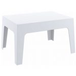 Box Resin Outdoor Coffee Table White ISP064