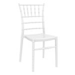 Chiavari Polycarbonate Dining Chair Glossy White ISP071