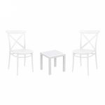 Cross Conversation Set with Ocean Side Table White S254066