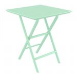 Helen Square Folding Bistro Table 24 inch Opaline ISP292
