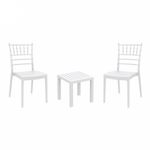 Josephine Conversation Set with Ocean Side Table White S050066
