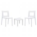 Lucca Conversation Set with Ocean Side Table White S026066