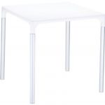 Mango Alu Square Outdoor Dining Table 28" White ISP758