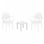 Marcel XL Conversation Set with Ocean Side Table White S258066