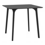 Maya Square Outdoor Dining Table 32 inch Black ISP685