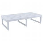 Mykonos Rectangle Outdoor Coffee Table Silver Gray ISP138