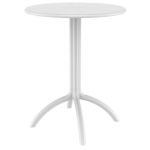 Octopus Resin Outdoor Dining Table 24 inch Round White ISP160