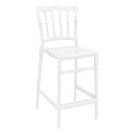 Opera Polycarbonate Counter Stool Glossy White ISP074