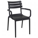 Paris Resin Outdoor Arm Chair Black ISP282