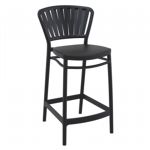 Portofino Patio Counter Stool Black ISP214