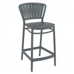 Portofino Patio Counter Stool Dark Gray ISP214