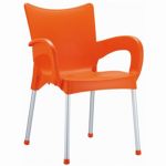 RJ Resin Outdoor Arm Chair Orange ISP043