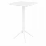 Sky Outdoor Square Folding Bar Table 24 inch White ISP116