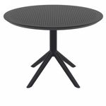 Sky Round Folding Table 42 inch Black ISP124