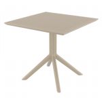 Sky Square Outdoor Dining Table 31 inch Taupe ISP106