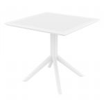 Sky Square Outdoor Dining Table 31 inch White ISP106