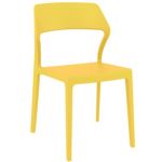 Snow Modern Dining Chair Yellow ISP092