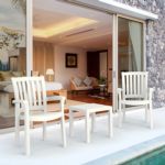 Sunshine Conversation Set with Ocean Side Table White S015066