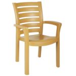 Sunshine Marina Resin Arm Chair Cafe Latte ISP016