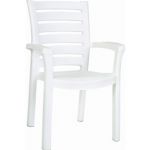 Sunshine Marina Resin Arm Chair White ISP016