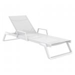 Tropic Arm Sling Chaise Lounge White ISP708A