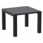 Vegas Patio Dining Table Extendable from 39 to 55 inch Black ISP772