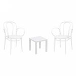 Victor XL Conversation Set with Ocean Side Table White S253066