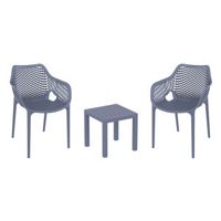 Air XL Conversation Set with Ocean Side Table Dark Gray S007066