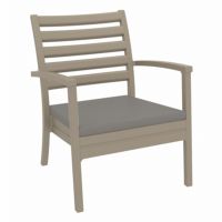 Artemis XL Outdoor Club Chair Taupe with Taupe Cushion ISP004