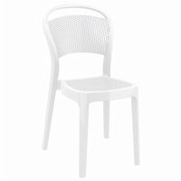 Bee Polycarbonate Dining Chair Glossy White ISP021