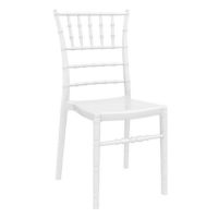Chiavari Polycarbonate Dining Chair Glossy White ISP071