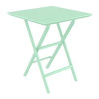 Helen Square Folding Bistro Table 24 inch Opaline ISP292