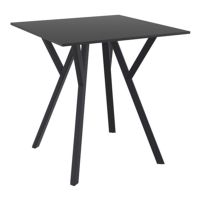 Max Square Table 27.5 inch Black ISP742