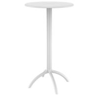 Octopus Resin Bar Table 24 inch Round White ISP161