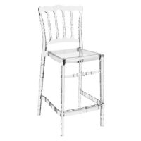 Opera Polycarbonate Counter Stool Transparent Clear ISP074