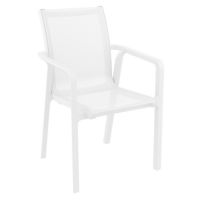 Pacific Sling Arm Chair White Frame White Sling ISP023