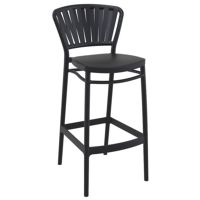 Portofino Outdoor Bar Stool Black ISP215