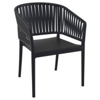 Portofino Outdoor Dining Armchair Black ISP212